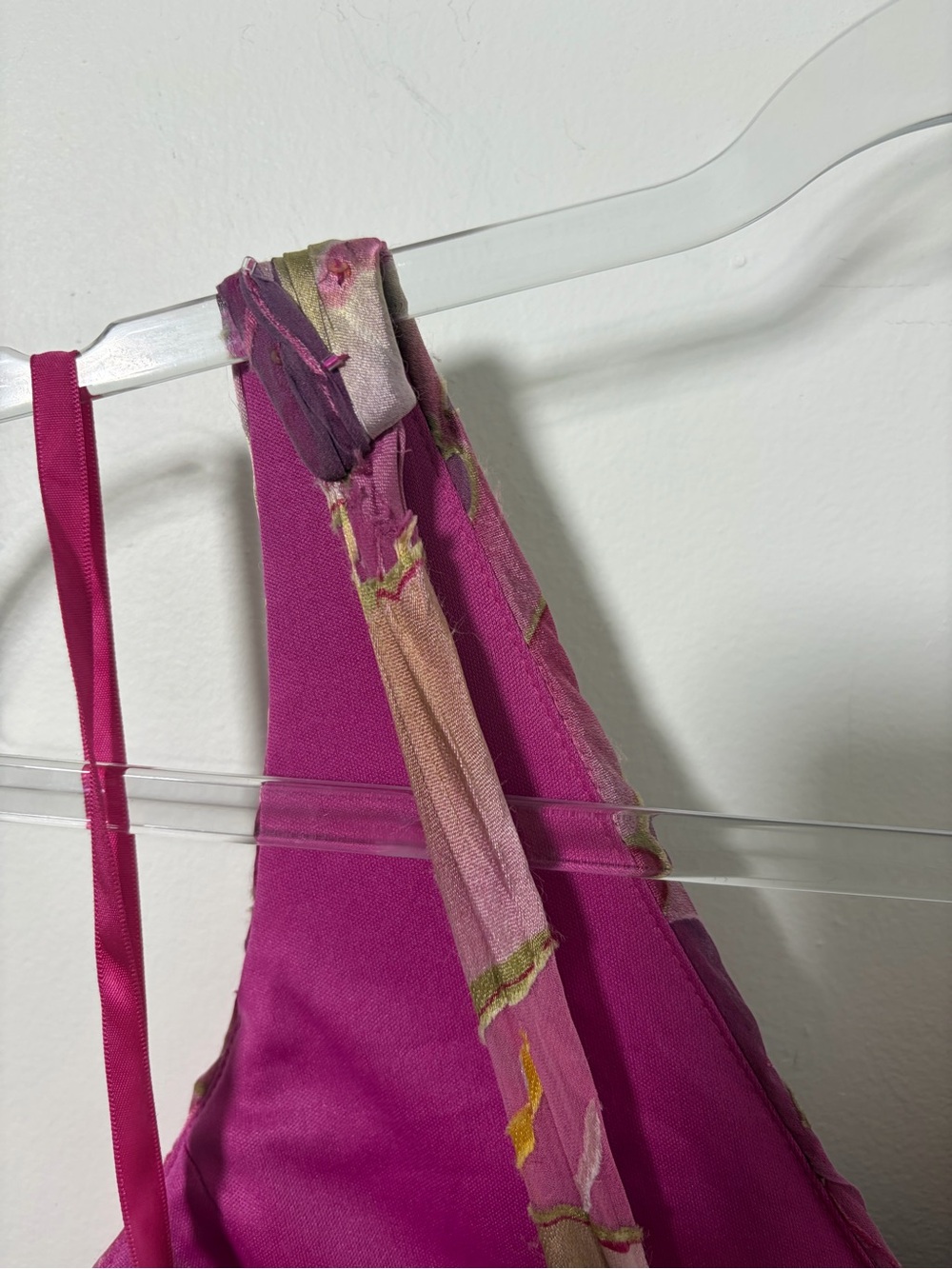 Pink Fairy y2k Floral V-Neck Handkerchief Hem Dress - Picture 10 of 11